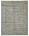 8x10 Gray Kuba Afghan Hand Knotted Wool Area Rug